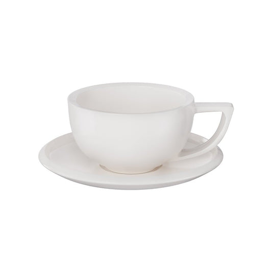 MHW-3BOMBER Sawada 200ml White ceramic coffee cup with saucer