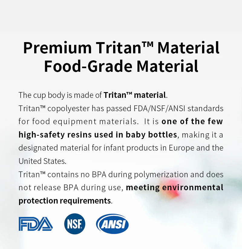 MHW-3BOMBER Tritan™ material: Food-grade, BPA-free, FDA/NSF/ANSI-certified for safe cold brew cups.