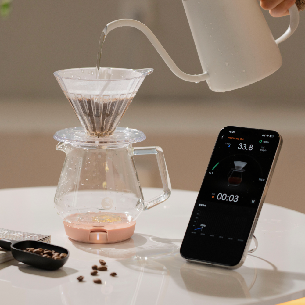 TIMEMORE Black Mirror Dot Coffee Weighing Platform – Black
