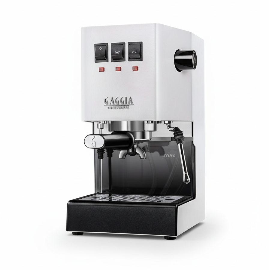 Gaggia coffee machine on a white background