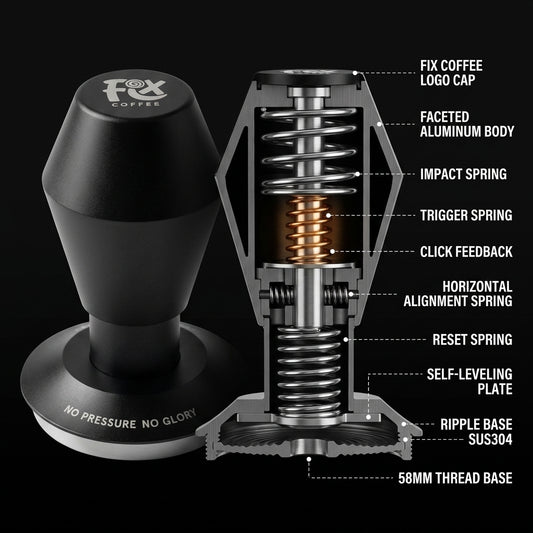 FIX COFFEE Impact Tamper 4.0 — Click Feedback | 58mm