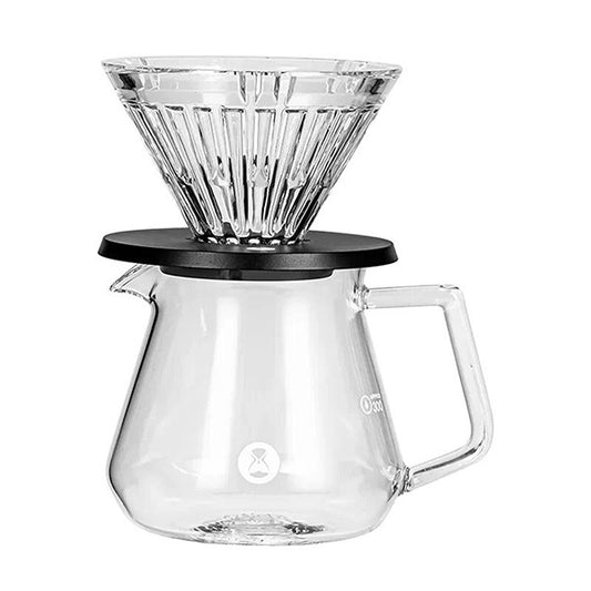 TIMEMORE Crystal Eye Turbo 01 Glass Dripper – Black Holder