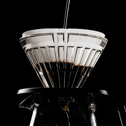 TIMEMORE Crystal Eye Turbo 01 Glass Dripper – Black Holder
