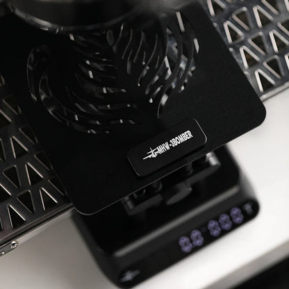MHW-3BOMBER black coffee scale stand with adjustable height feature and silicone base. 