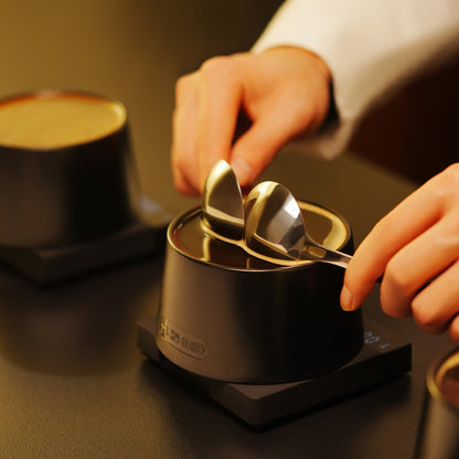 MHW-3BOMBER cupping bowls arranged for tasting session