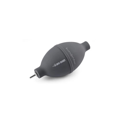 MHW-3BOMBER grey air blower for coffee grinders and camera lens cleaning. Silicone body with stainless steel nozzle.
