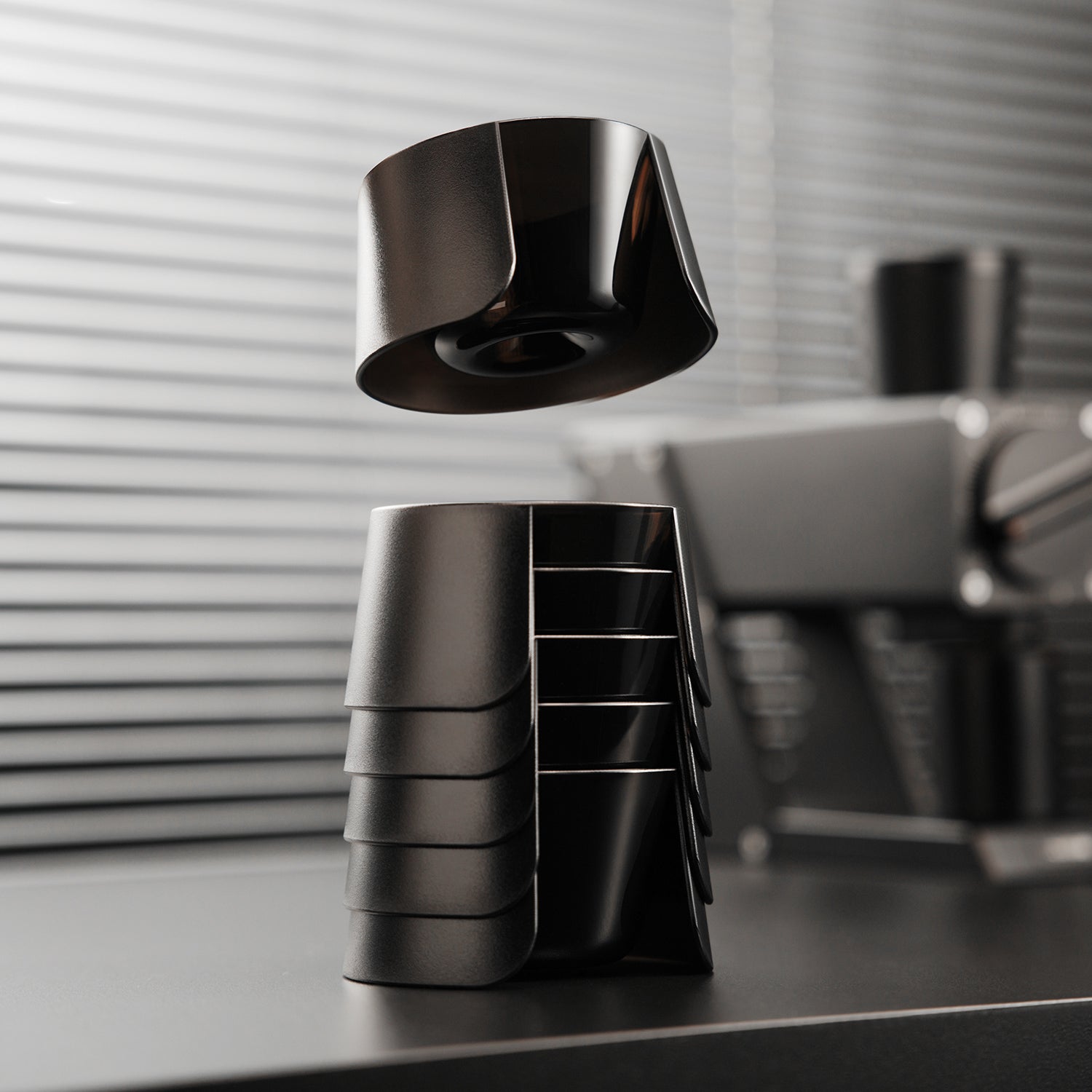 MHW-3BOMBER black cupping bowl side product photo