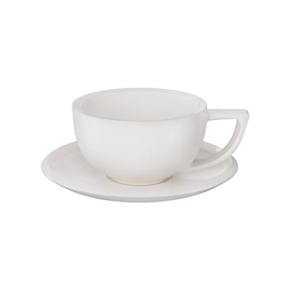 MHW-3BOMBER Sawada 200ml White ceramic coffee cup with saucer
