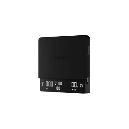 MHW-3BOMBER Cube Coffee Scale 3.0 Pro Max, black. Digital display, square design. 