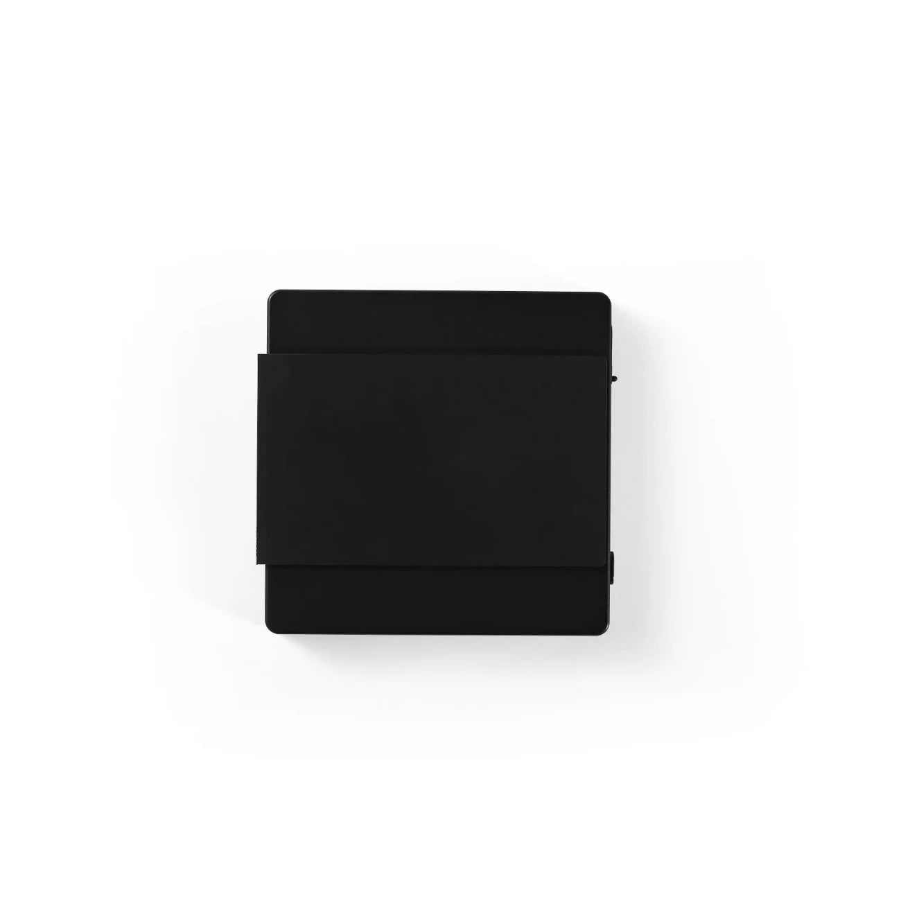 A black MHW-3BOMBER Espresso Scale Cube Coffee Scale 2.0 with a darker middle band rests on a white background, similar to a high-precision coffee scale, with subtle shadows behind it.