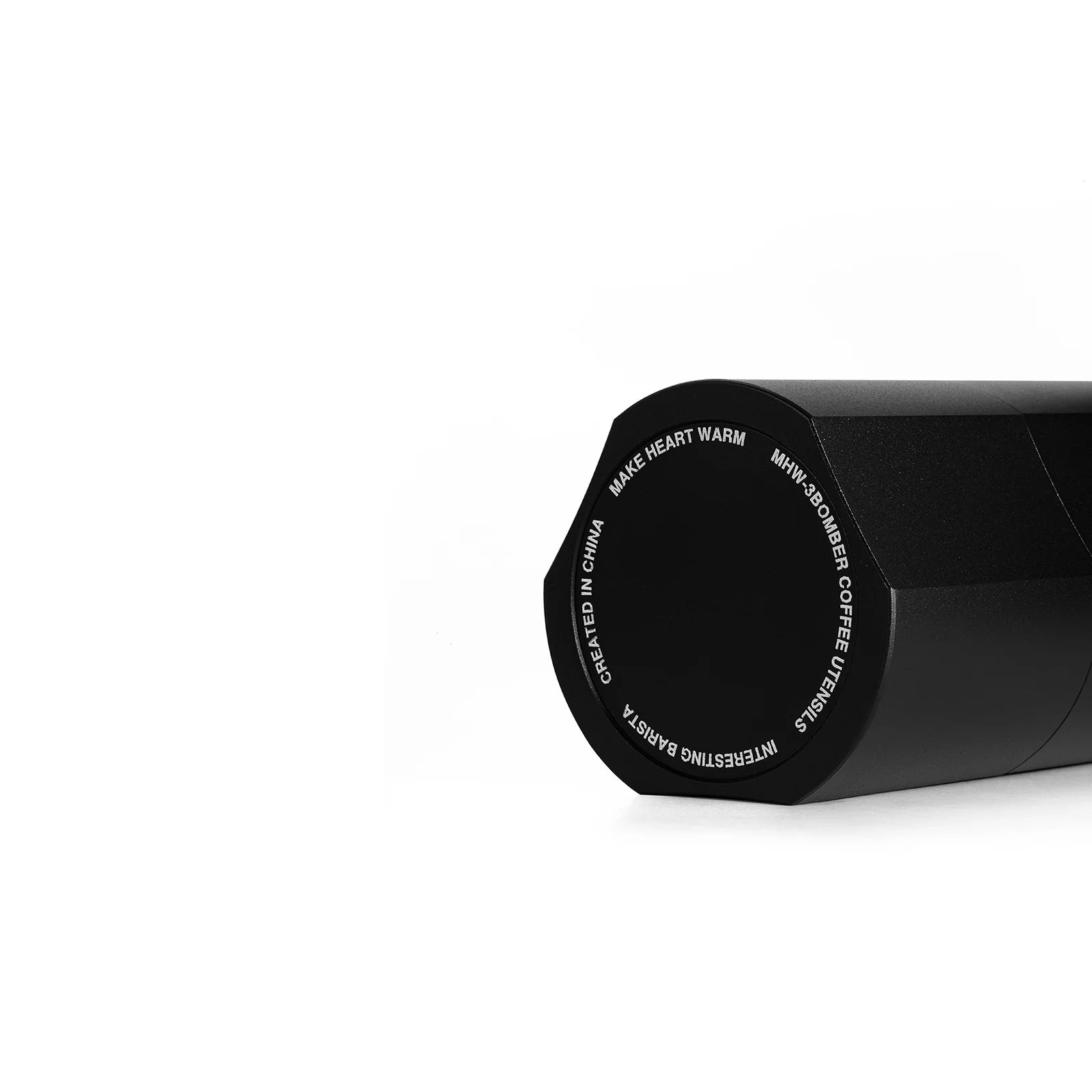 MHW-3BOMBER black manual coffee grinder. Seven Star Burr, point adjustment, magnetic design. 