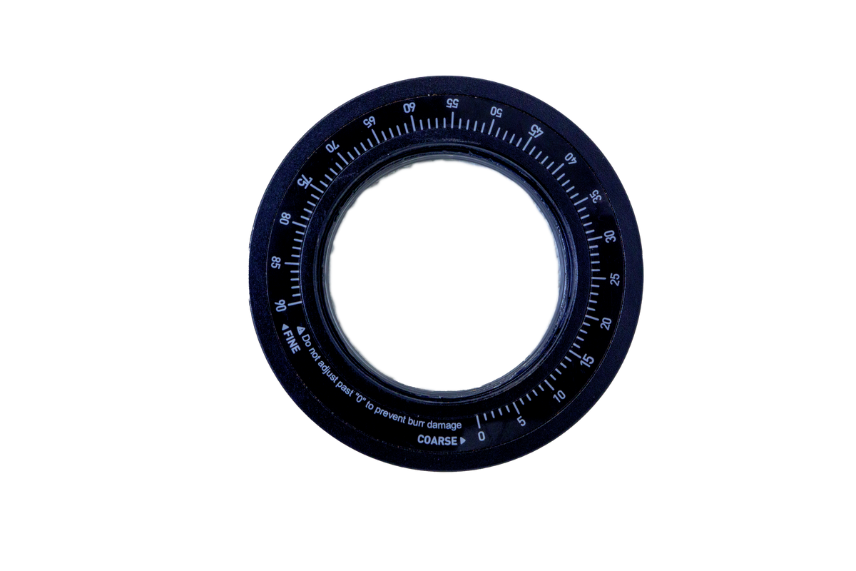 Grind dial scale collar black — source df64coffee.com