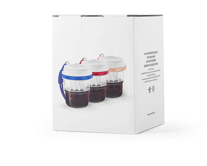 MHW-3BOMBER Ice Cool Cold Brew Portable Cup box. Multiple colors, strap. Safe Tritan™.