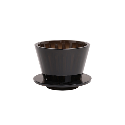 TIMEMORE Crystal Eye B75 Flat-Bottom Dripper PCTG – Amber Black