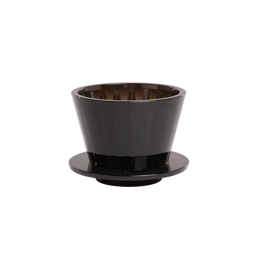 TIMEMORE Crystal Eye B75 Flat-Bottom Dripper PCTG – Amber Black