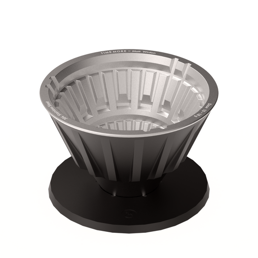 TIMEMORE × Matt Winton Crystal Eye VECTOR Metal Dripper – Black