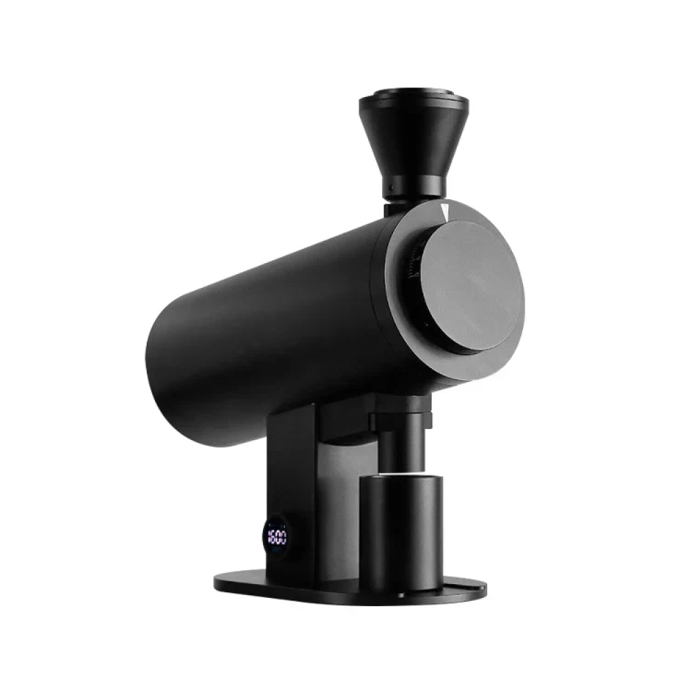 DF83V Coffee Grinder, black. Features: 83mm flat burrs, variable speed, digital display, stepless grind adjust. Ideal for home baristas.