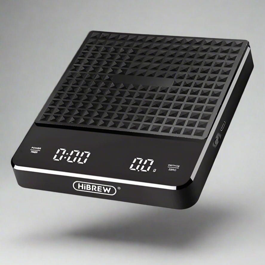 Accurate and sleek Hibrew weighing scale for precise coffee brewing. Perfect for measuring coffee grounds, water, and ensuring consistent espresso shots every time.