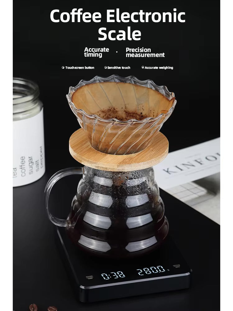 HiBREW weighing scale with timer for precise coffee brewing and accurate measurements.