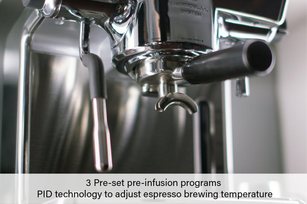 WPM KD-270 twin-thermoblock group head detail