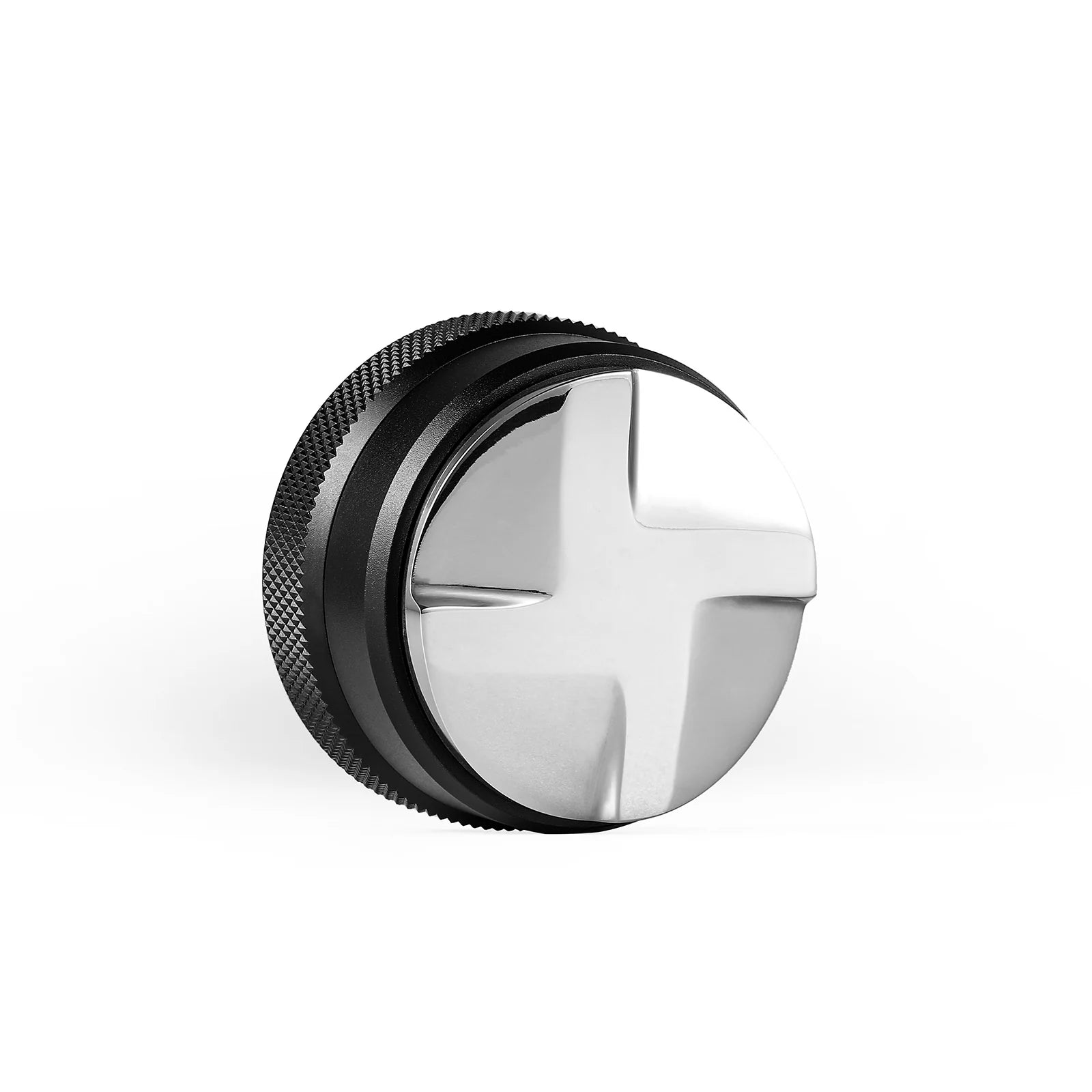 MHW-3BOMBER coffee distributor tool, 304 steel base, aluminum alloy body, black and silver.