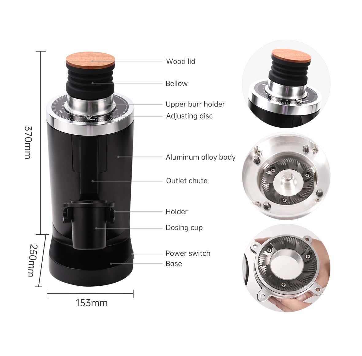 [PRE-ORDER] DF83 Gen 2 - 83mm Red Speed Flat Burr Coffee Grinder
