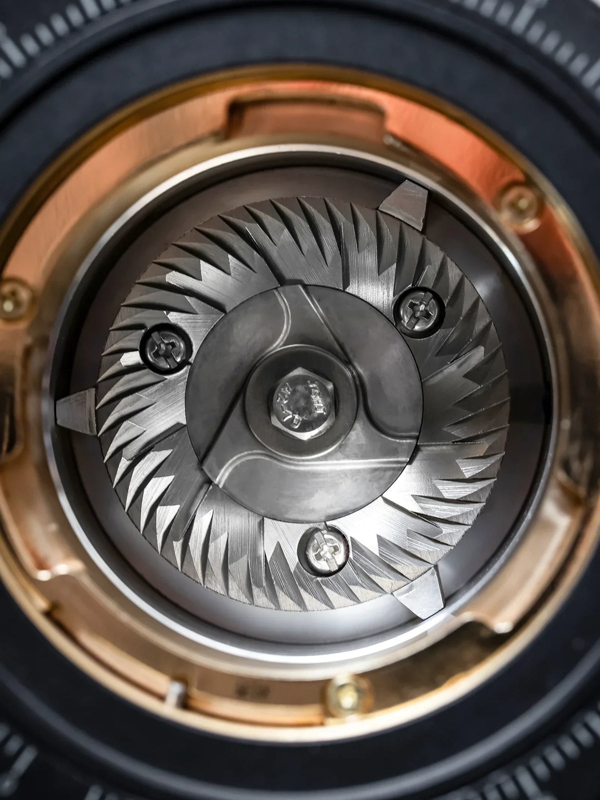 WPM ZP-1 64mm flat burrs detail