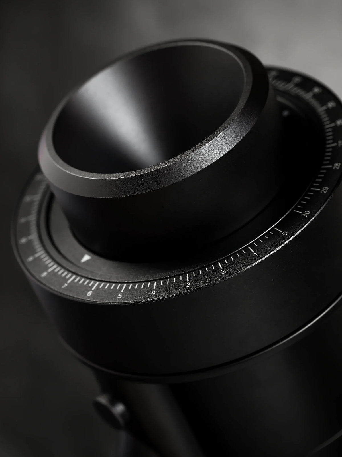 WPM ZP-1 Black, grind dial detail