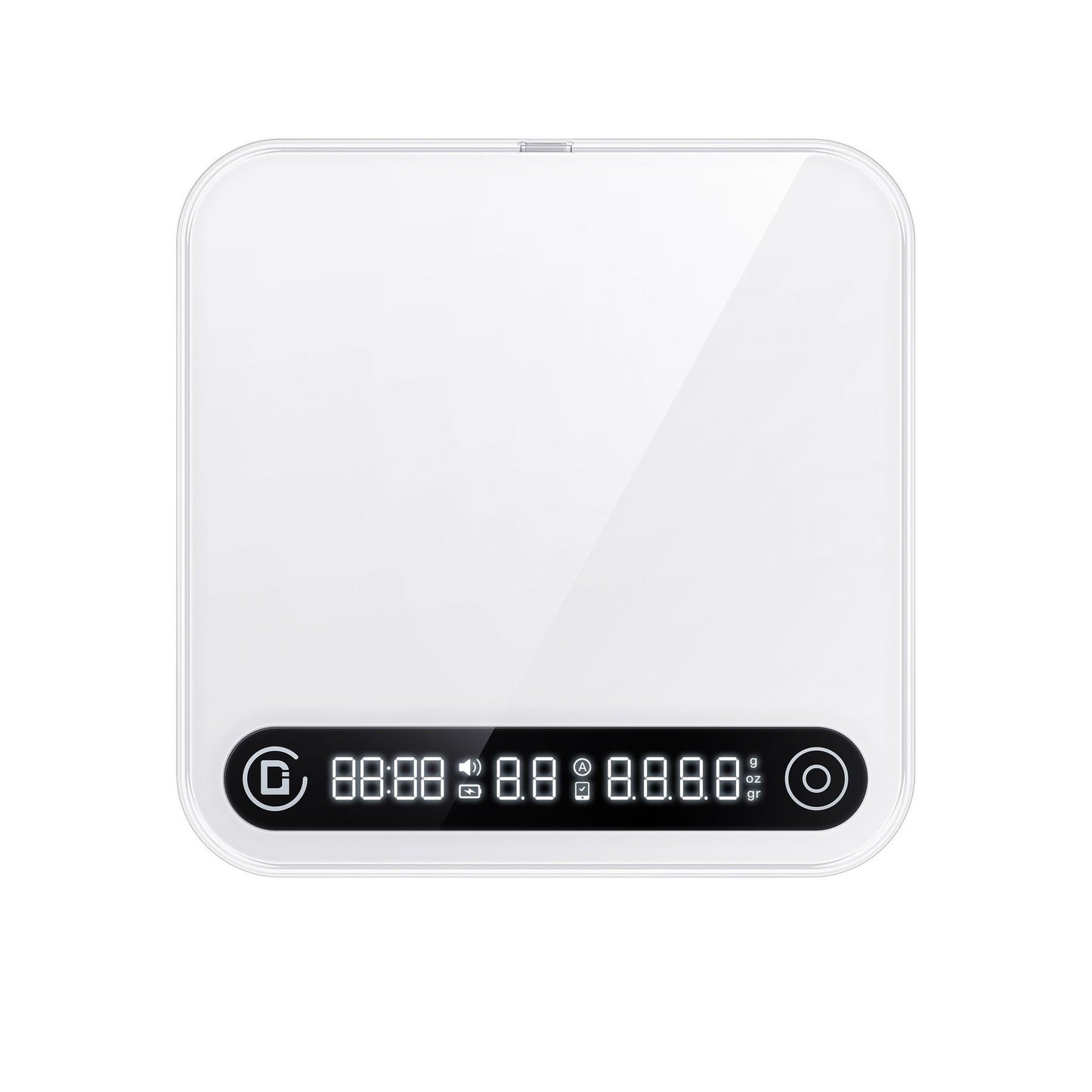 DiFluid Microbalance coffee scale on white background