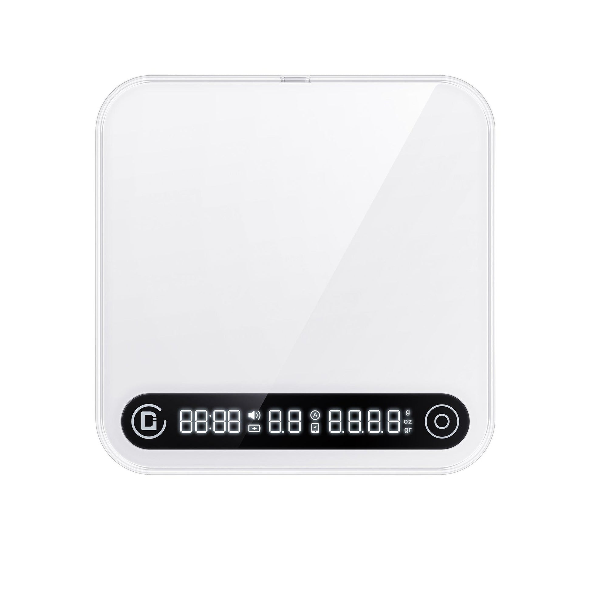 DiFluid Microbalance coffee scale on white background