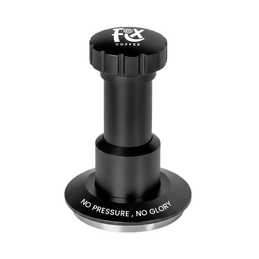 FIX COFFEE Force Impact Tamper with Sound Feedback 2.0 — product hero on pure white