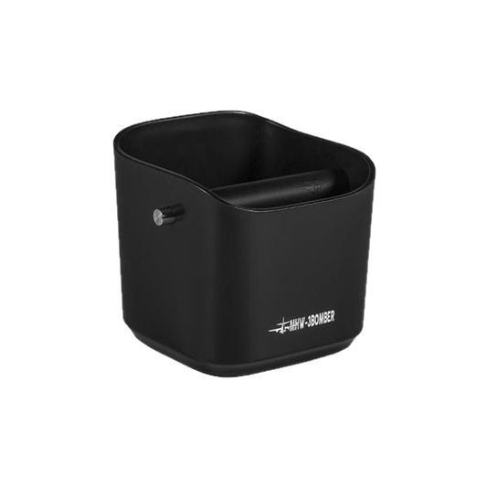 MHW-3BOMBER Coffee Espresso Square Knock Box — product hero on pure white