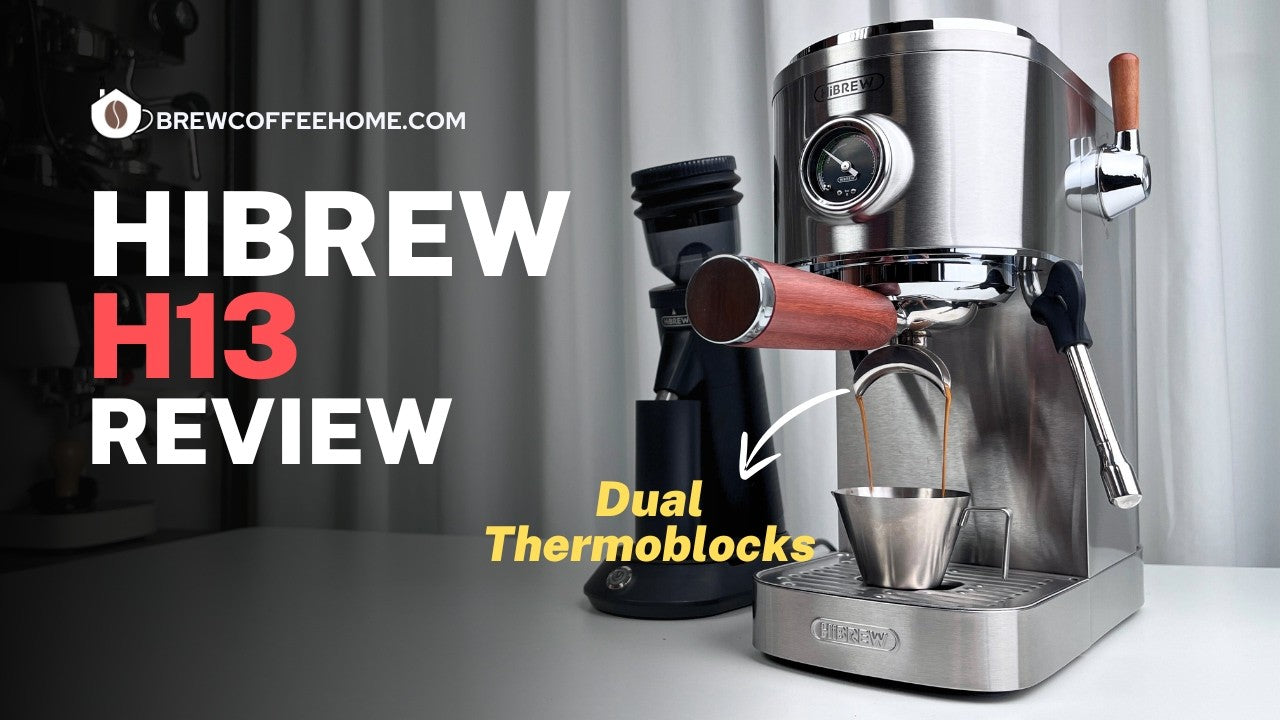 Load video: Video review of the HiBREW H10A espresso machine, showcasing its features, design, and performance, including brewing quality, ease of use, and overall user experience.