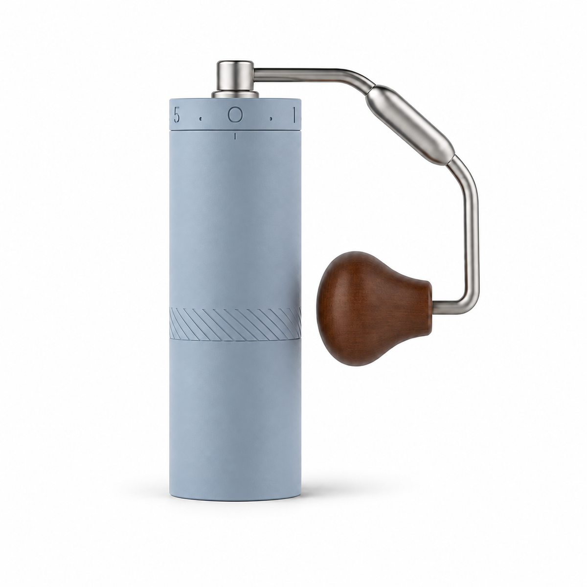 X-Ultra Pacific Blue grinder with folded handle — product-only hero