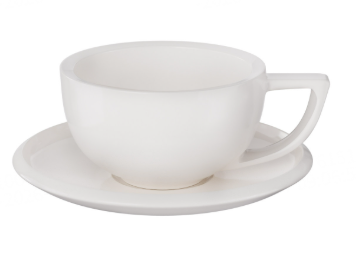 MHW-3BOMBER Sawada Cup 200ml White with saucer